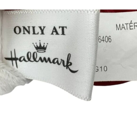 Hallmark Santa Plush Toy Multicolored Polyester Fiber Sitting Stuffed Holiday De - Picture 6 of 8